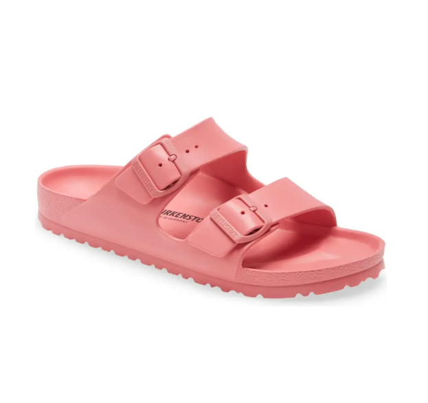 Birkenstock Arizona in Watermelon Rubber