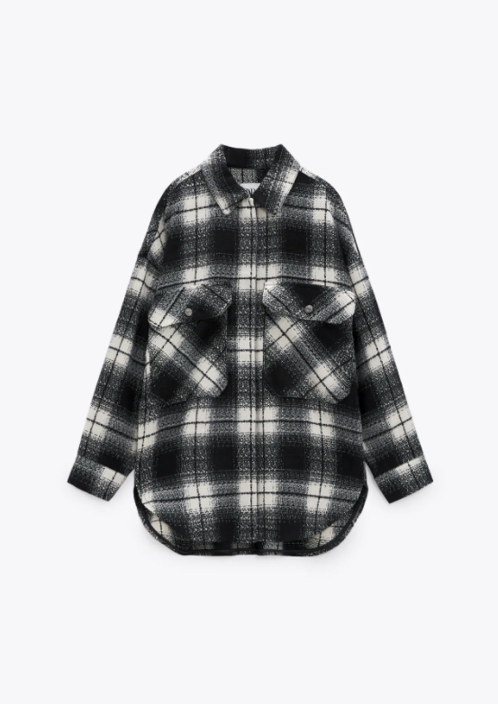 Zara Plaid Shacket