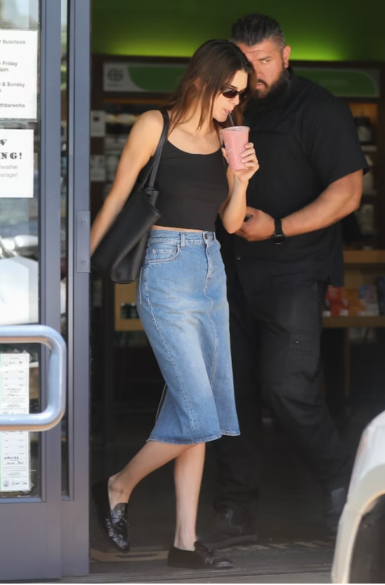 Kendall Jenner Denim Skirt